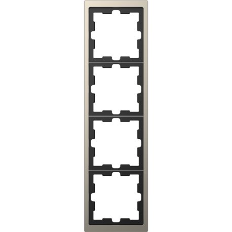 Cadre de finition métal D-Life MTN4040-6550 nickel 4 postes Cadre de finition métal D-Life MTN4040-6550 nickel 4 postes