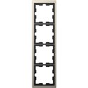 Cadre de finition métal D-Life MTN4040-6550 nickel 4 postes