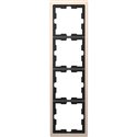 Cadre de finition métal D-Life MTN4040-6551 champagne 4 postes