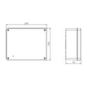 Boîte de dérivation étanche Industrie avec couvercle standard 240x190x90 mm