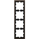 Cadre de finition métal D-Life MTN4040-6552 mocca 4 postes