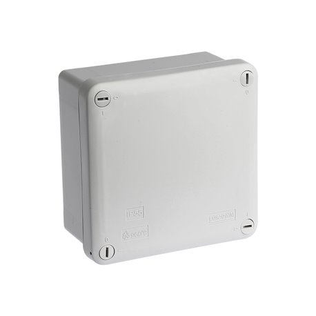 Boîte de dérivation étanche Industrie avec couvercle standard 105x105x55 mm
