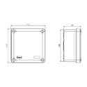 Boîte de dérivation étanche Industrie avec couvercle standard 105x105x55 mm