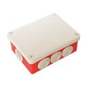 Boîte de dérivation étanche Fond rouge 165x120x70 mm 7 entrées