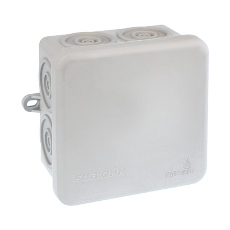 Lot de 90 boîtes de dérivation étanches Super éco 650°C 80x80x45 mm 7 entrées