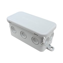 Lot de 5 boîtes de dérivation étanches Mono-matière 80x40x40 mm 8 entrées