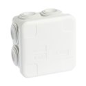 Lot de 5 boîtes de dérivation étanches Couvercle enclipsable 60x60x40 mm 7 entrées