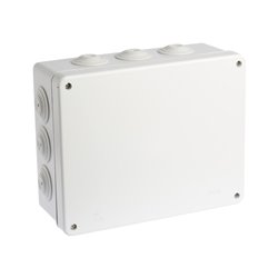 Boîte de dérivation étanche Couvercle avec vis inox AISI 316 240x190x90 mm 12 entrées