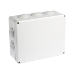 Boîte de dérivation étanche Couvercle avec vis inox AISI 316 210x170x80 mm 10 entrées