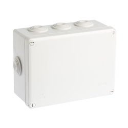 Boîte de dérivation étanche Couvercle avec vis 1/4 de tour 165x120x70 mm 8 entrées
