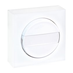 Commande Bouton poussoir sans voyant avec porte étiquette Blanc