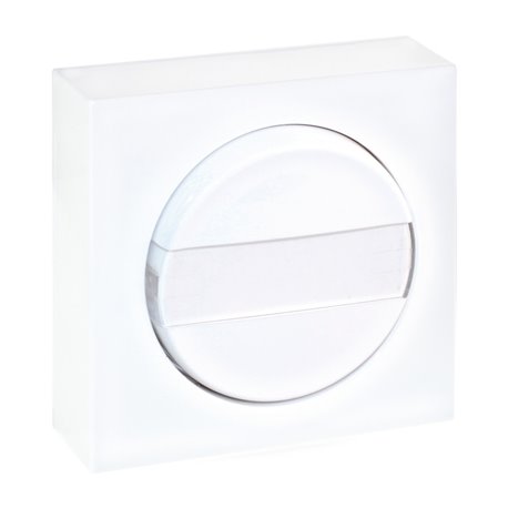 Commande Bouton poussoir sans voyant avec porte étiquette Blanc
