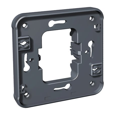 Cadre support Simple pour interrupteurs/prises Gris