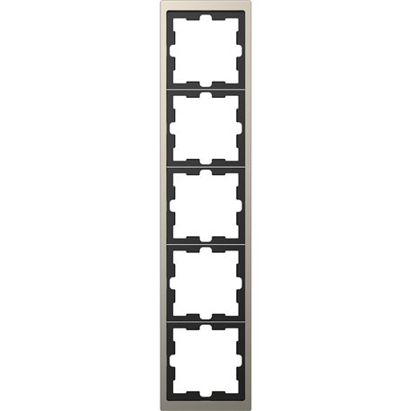 Cadre de finition métal D-Life MTN4050-6550 nickel 5 postes Cadre de finition métal D-Life MTN4050-6550 nickel 5 postes
