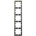 Cadre de finition métal D-Life MTN4050-6550 nickel 5 postes