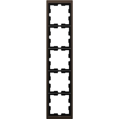 Cadre de finition métal D-Life MTN4050-6552 mocca 5 postes