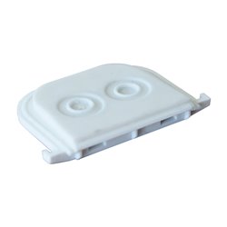 Lot de 10 Passe-fils 2 entrées Blanc