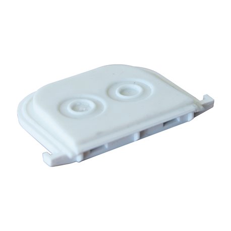 Lot de 10 Passe-fils 2 entrées Blanc