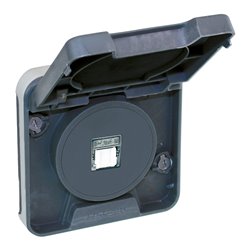Mécanisme de commande Prise RJ45 Gris