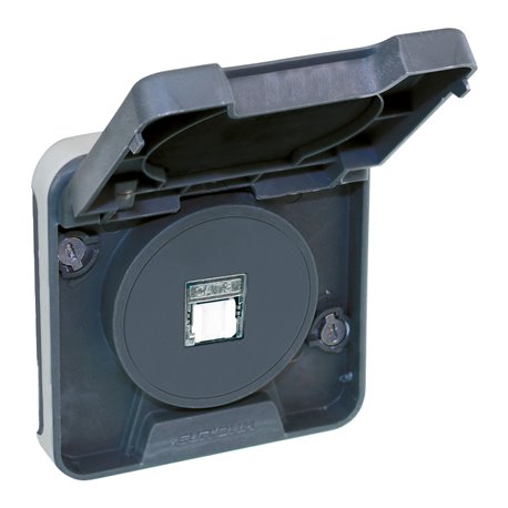 Mécanisme de commande Prise RJ45 Gris