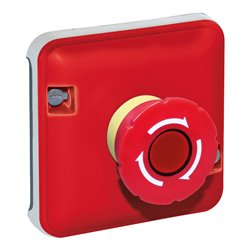 Mécanisme de commande Arrêt d'urgence Gris