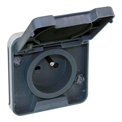 Mécanisme de prise 2P+T Gris