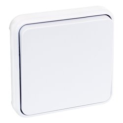 Mécanisme de commande Bouton poussoir Blanc