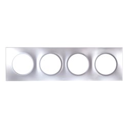 Plaque 4 postes Silver