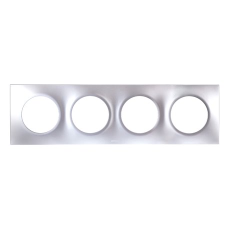 Plaque 4 postes Silver