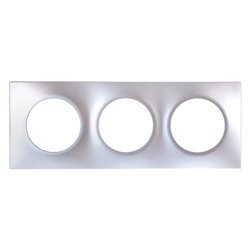 Plaque 3 postes Silver