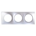 Plaque 3 postes Silver