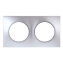 Plaque 2 postes Silver