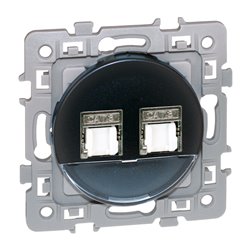 Prise RJ45 Double Grade 2 TV Cat 6 STP Vulcain