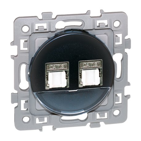 Prise RJ45 Double Grade 2 TV Cat 6 STP Vulcain