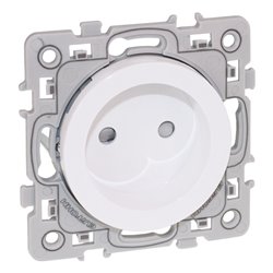 Lot de 10 prises 16A Courant fort 2P + griffes Blanc