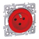 Prise 16A Courant fort 2P+T détrompée rouge