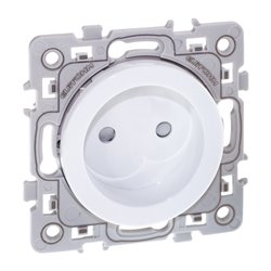 Lot de 10 prises 16A Courant fort 2P Blanc