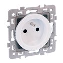 Lot de 10 prises 16A Courant fort 2P+T avec connexion haut/bas Blanc