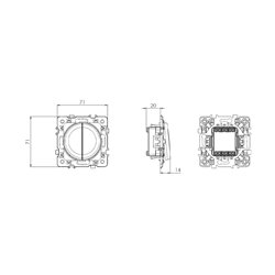 Lot de 10 Commandes Double va et vient Vulcain