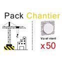Pack 50 commandes va et vient Blanc