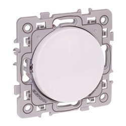 Lot de 10 Commandes Interrupteur/va et vient avec griffes Blanc