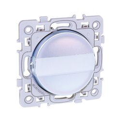 Commande Poussoir à fermeture avec porte-étiquette Silver