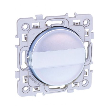 Commande Poussoir à fermeture avec porte-étiquette Silver