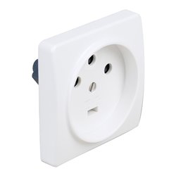 Socle de prise 3P+T Blanc