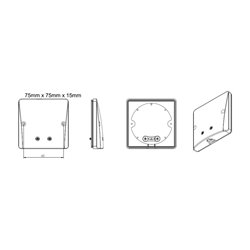 Lot de 10 sorties de câbles ECO standard IP21 16/20A Vis apparentes