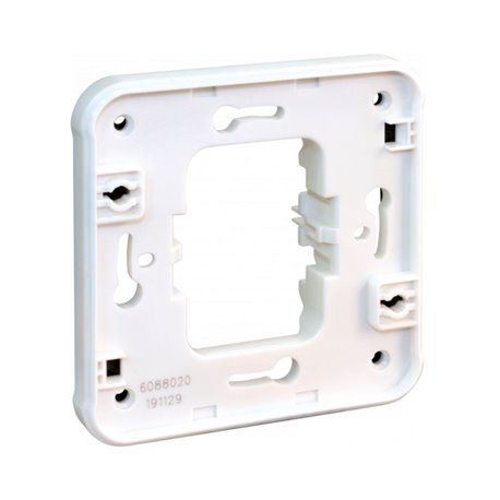 Cadre support Simple pour interrupteurs/prises Blanc