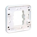 Cadre support Simple pour interrupteurs/prises Blanc