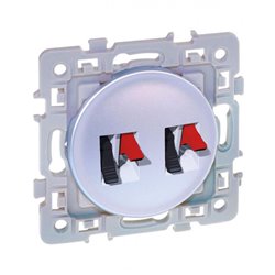 Prise haut-parleur Double Silver