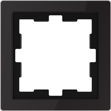 Cadre de finition verre D-Life MTN4010-6503 noir 1 poste