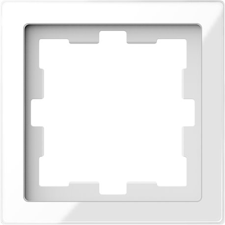 Cadre de finition verre D-Life MTN4010-6520 blanc 1 poste